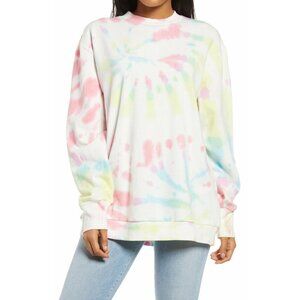 AFRM women's Colourful Tie Dye Sweatshirt Size XS long sleeve